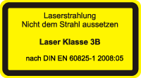 Hinweisschild Laser Klasse 3B